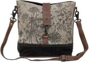 Myra Bag female Debonair Shoulder Bag Upcycled Canvas & Leather