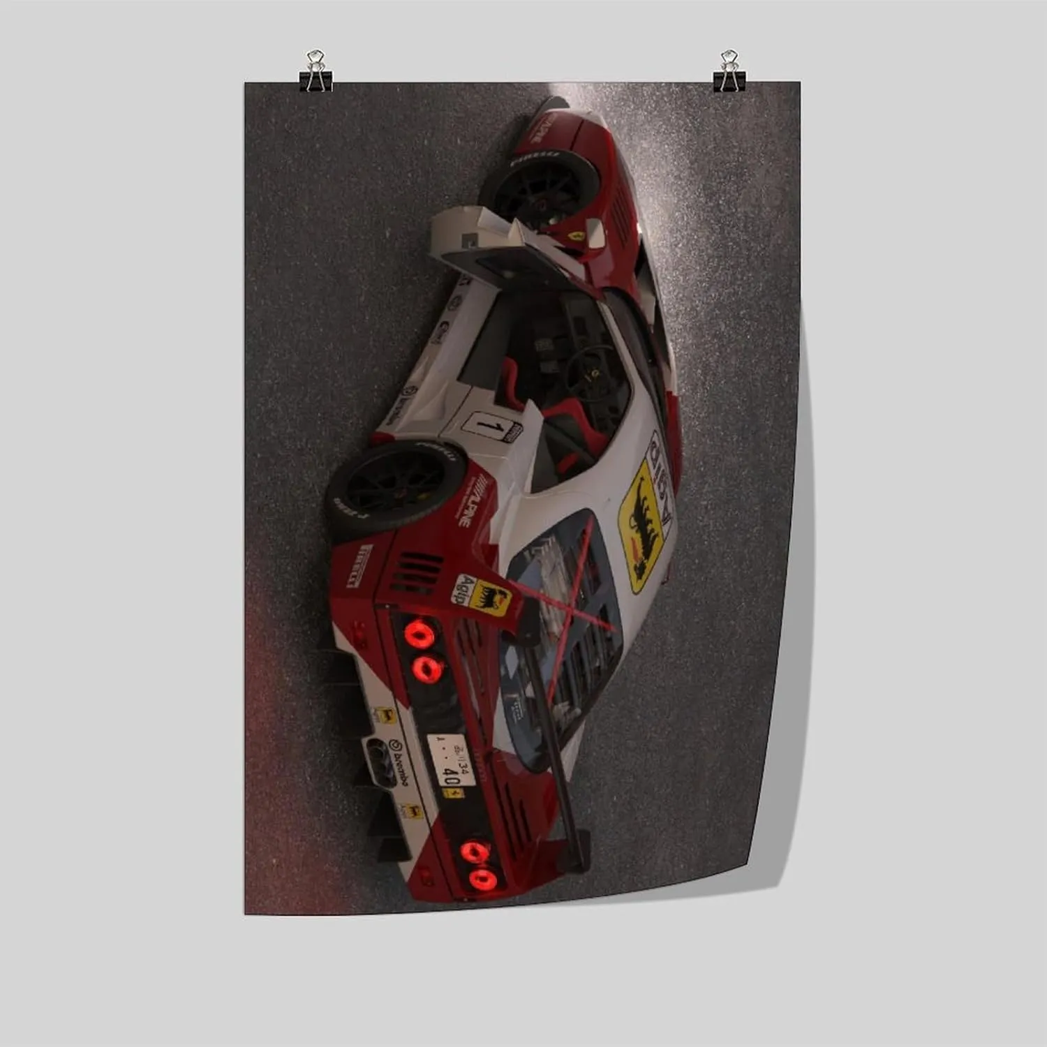 NBHYK Marlboro F1 Posters Formula 1 Poster For Walls Racing Car Wall Art For Home Decor Office Decor Unframe-style 12x18inch(30x45cm)