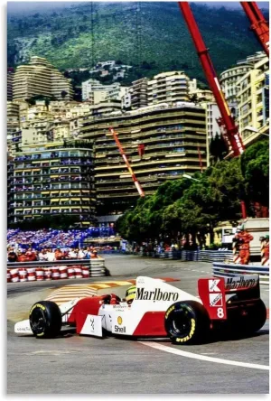 NBHYK Marlboro F1 Posters Formula 1 Poster For Walls Racing Car Wall Art For Home Decor Office Decor Unframe-style 12x18inch(30x45cm)