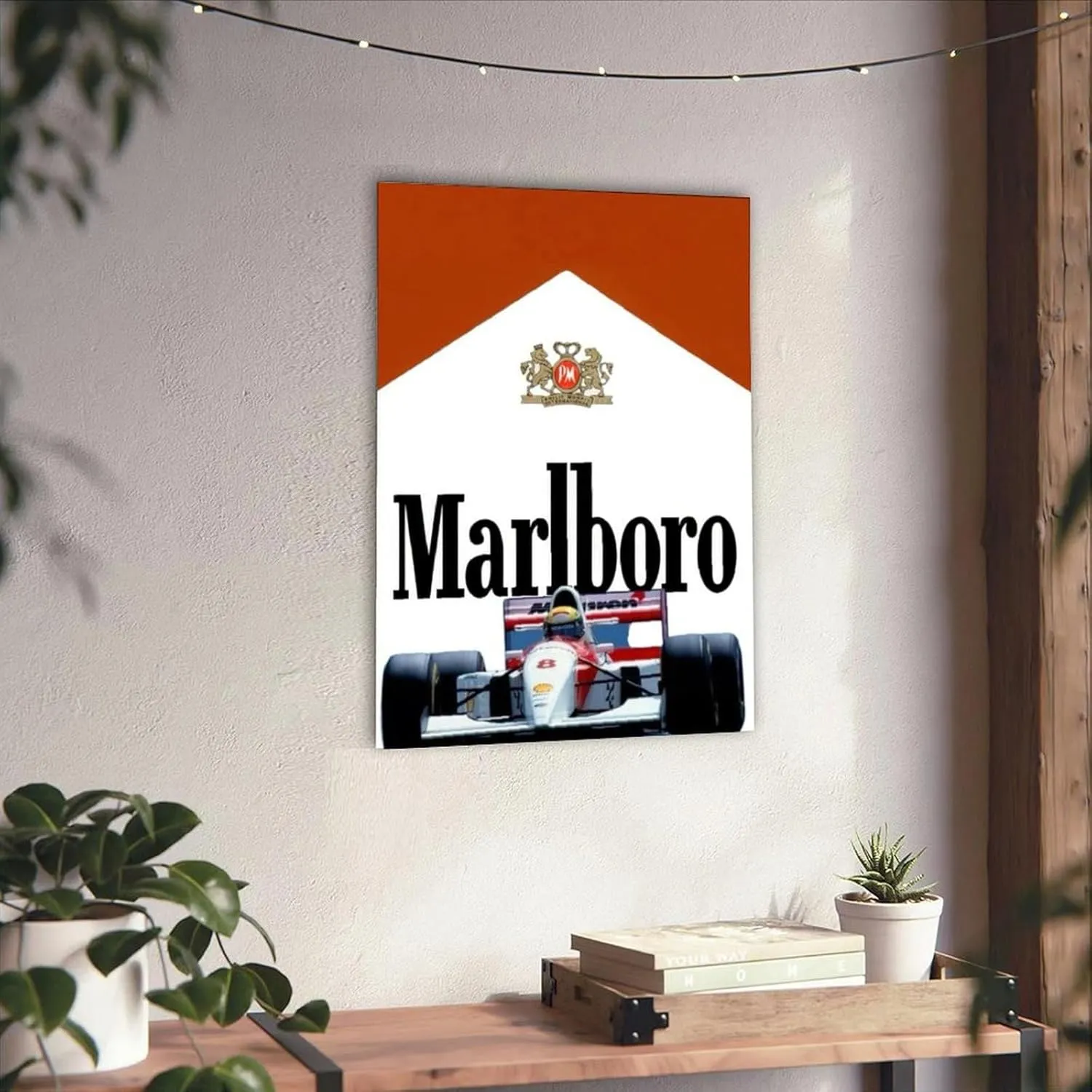 NBHYK Marlboro F1 Posters Formula 1 Poster For Walls Racing Car Wall Art For Home Decor Office Decor Unframe-style 20x30inch(50x75cm)