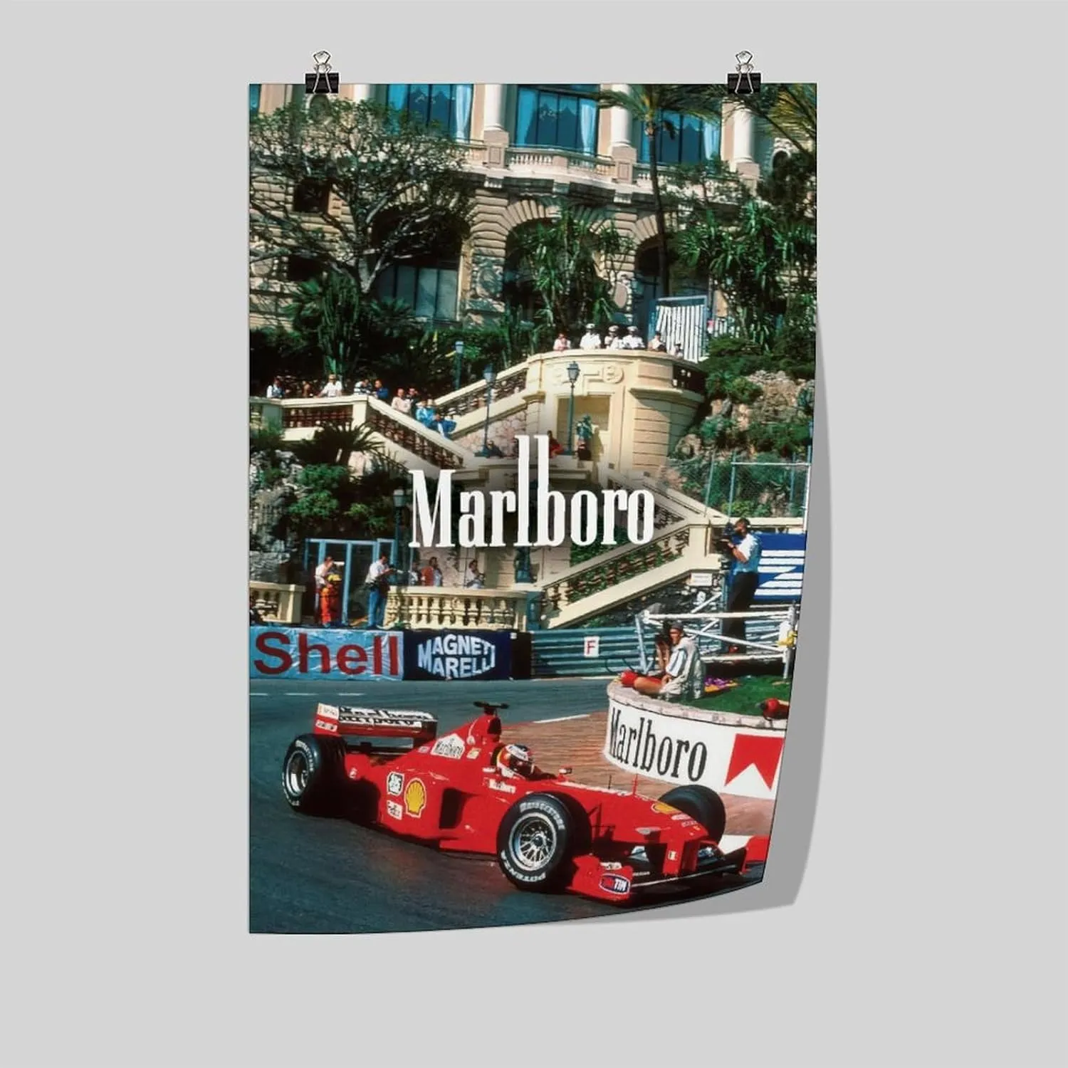 NBHYK Marlboro F1 Posters Formula 1 Poster For Walls Racing Car Wall Art For Home Decor Office Decor Unframe-style 24x36inch(60x90cm)