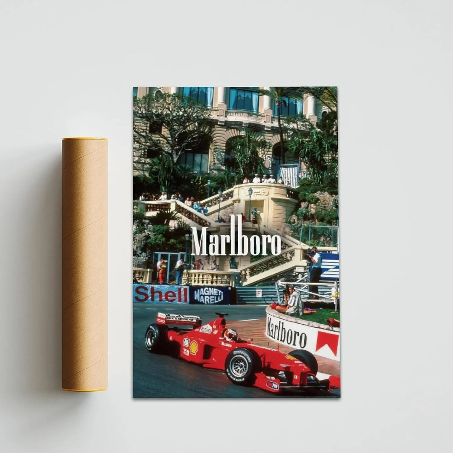 NBHYK Marlboro F1 Posters Formula 1 Poster For Walls Racing Car Wall Art For Home Decor Office Decor Unframe-style 24x36inch(60x90cm)