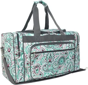 NGIL Canvas 20" inch Duffle Bag (Swirl Print-Gray)