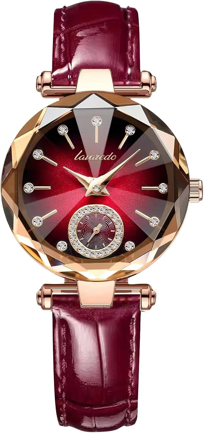 NN BEN NEVIS Watch, Watches for Women with Elegant Leather Strap, Fashion Analog Creative Diamond Dial Wrist Watch, Jewelry Gift for Wedding Anniversary Birthday