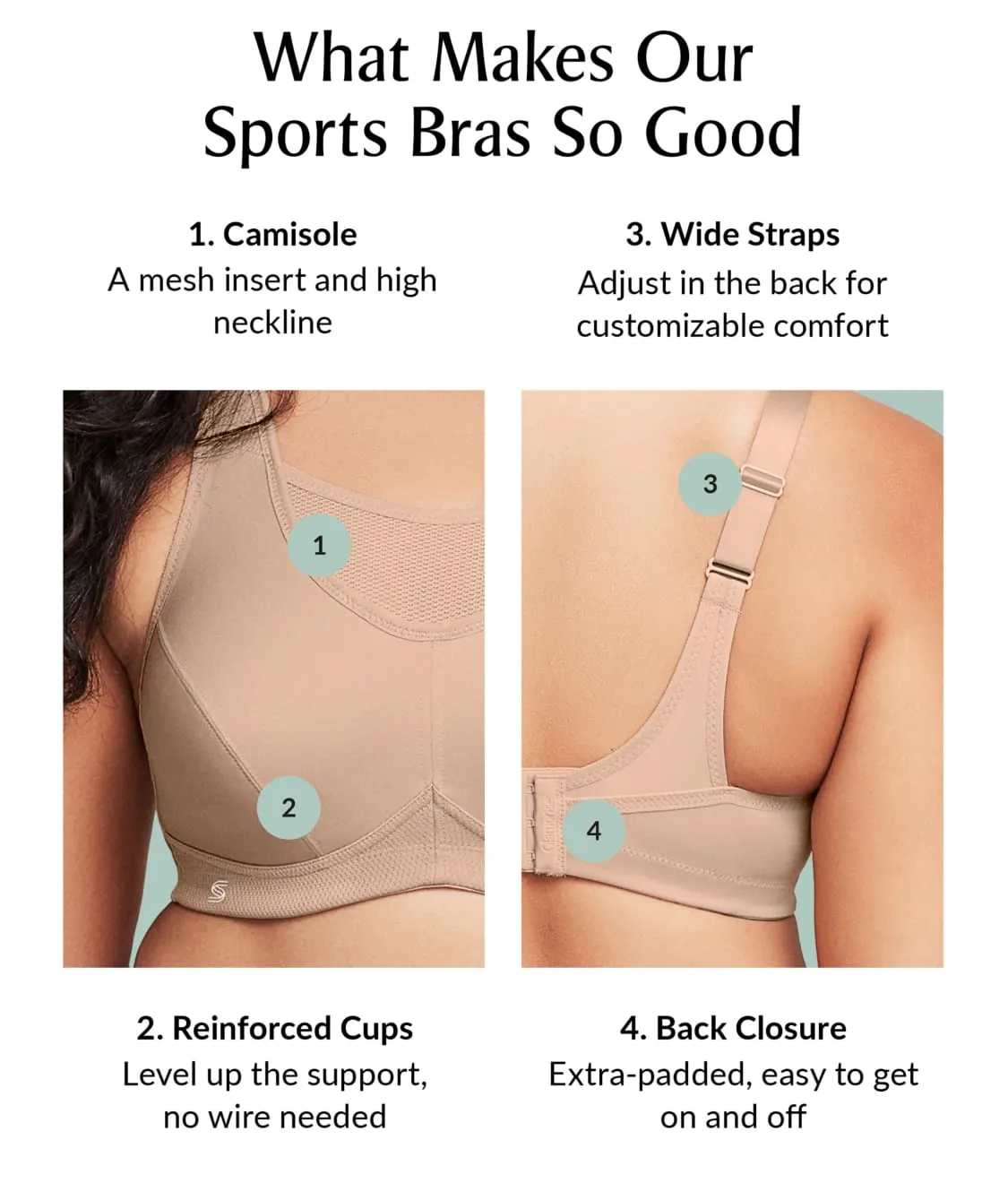 No-Bounce Cami Wire-Free Sports Bra