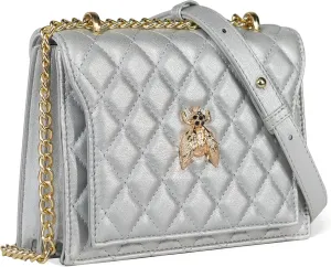 NPBAG Small Purse, Crossbody Bag for Women, Clutch Handbag Shoulder Bag with Metal Chain Strap, Designer Trendy Lady Wallet