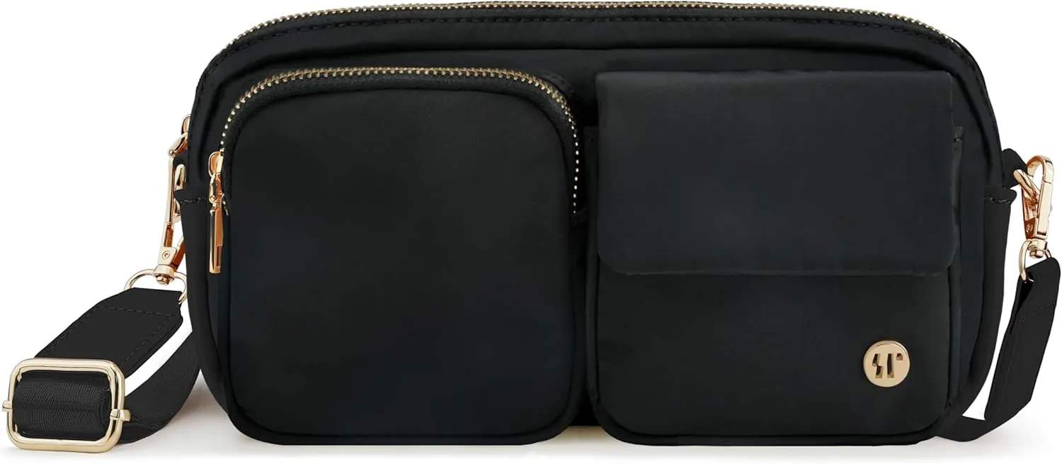 Nylon Crossbody Bag Small Purses for Women Crossbody Shoulder Bags with RFID Blocking Pocket Traveling Workout