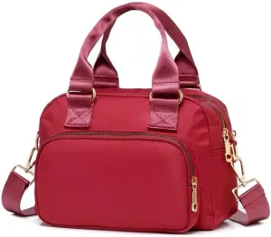 Nylon Shoulder Handbags for Women, Waterproof Multi Lightweight Pocket Purses and Cross-body Bags.