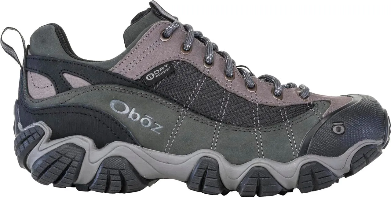 Oboz Men's Firebrand II Low B-Dry, Gray, 10 Wide