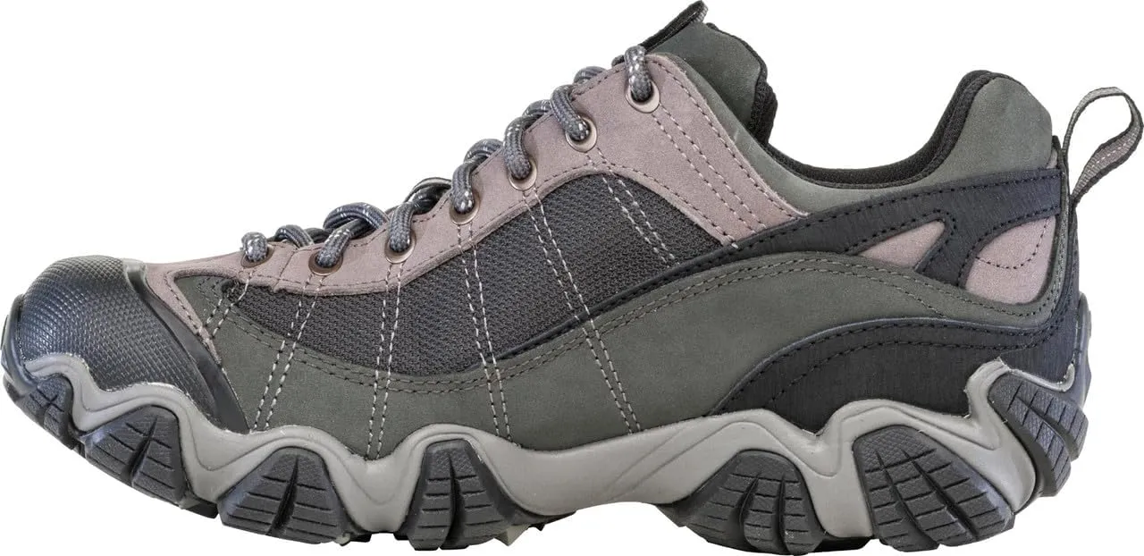 Oboz Men's Firebrand II Low B-Dry, Gray, 10 Wide
