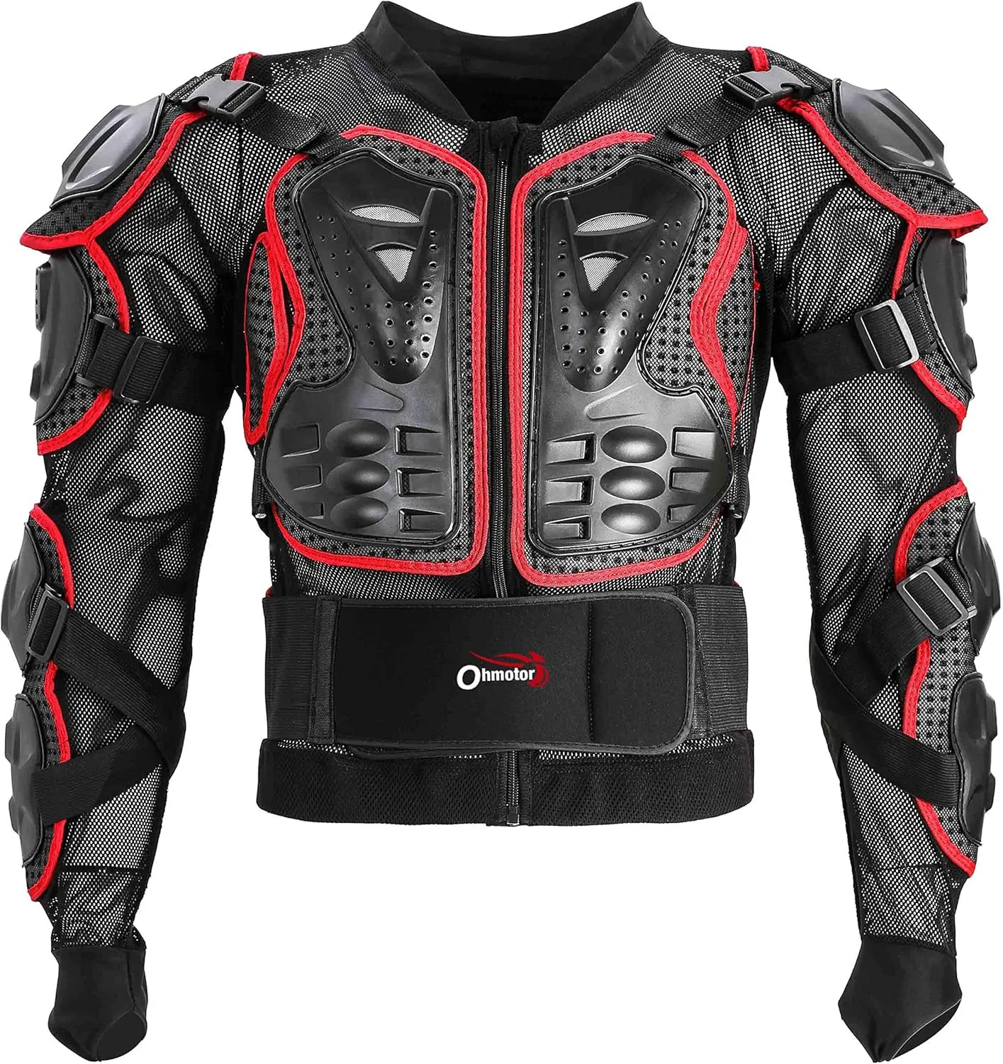 OHMOTOR Motorcycle Body Protective Jacket Armor Men, Motocross Riding Protective Gear,ATV Dirt Bike Chest Spine Protector