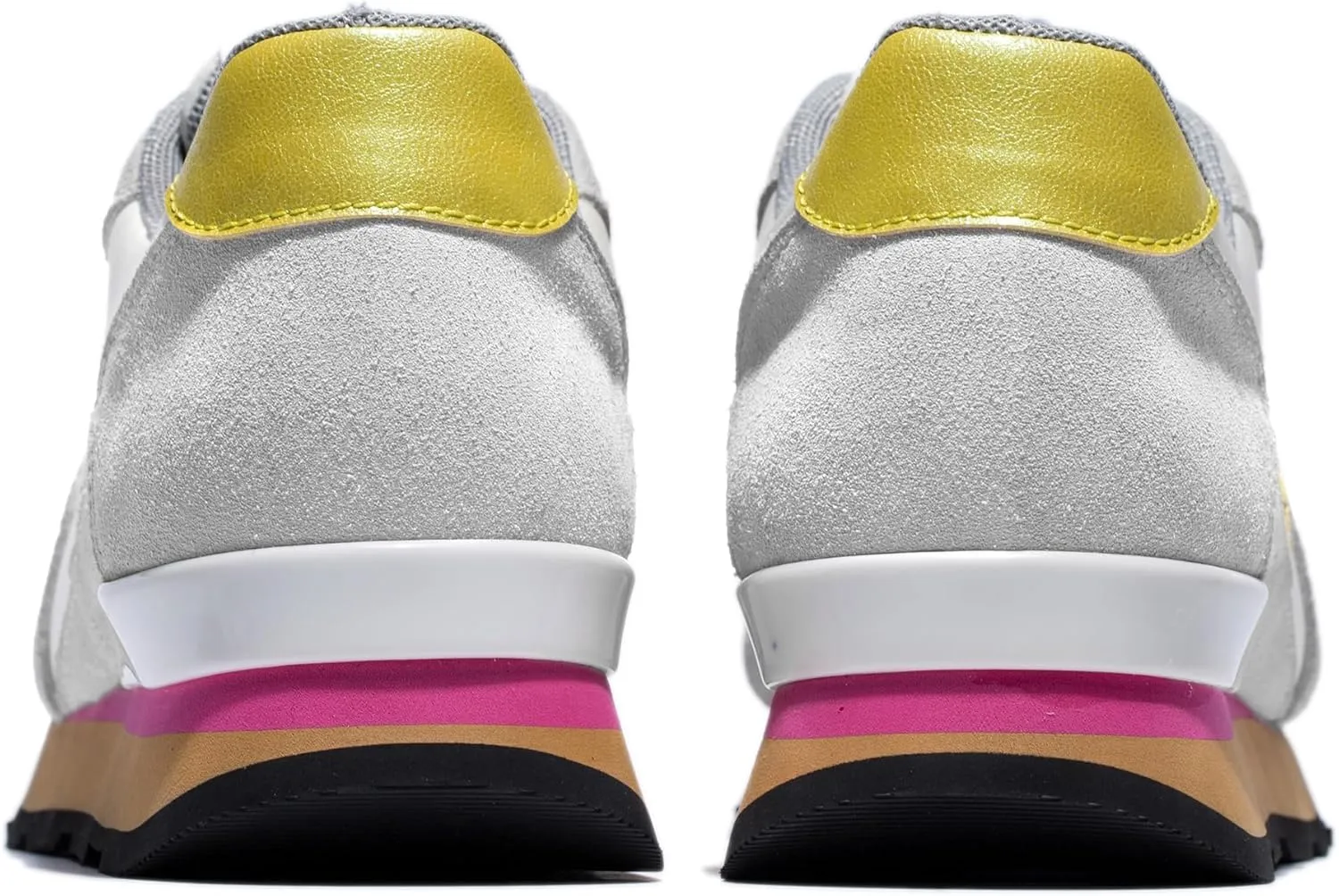 OPP Women Fashion Sneakers Casual Lace-up Suede Leather Athletic Tennis Sports Gym Running Shoes Women