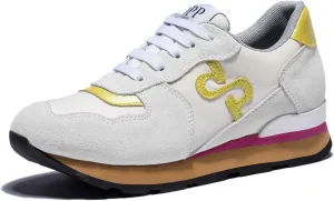OPP Women Fashion Sneakers Casual Lace-up Suede Leather Athletic Tennis Sports Gym Running Shoes Women