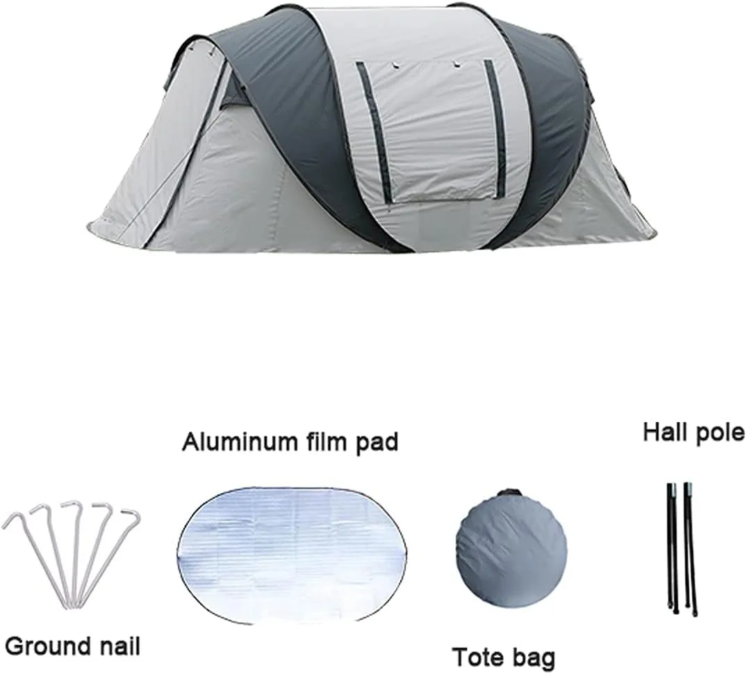 Outdoor Camping Thickened Rain-Proof Automatic Park Beach Picnic Portable Foldable Quick-Open Camping Tent Hopeful