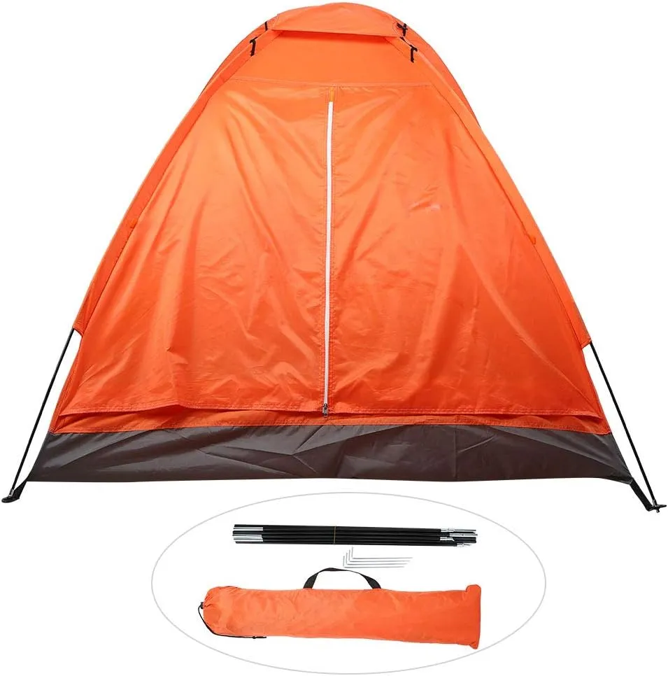 Outdoor Double Person Single Layer Tent Camping Climbing Fishing Beach Large Space Stable Ventilation Performance