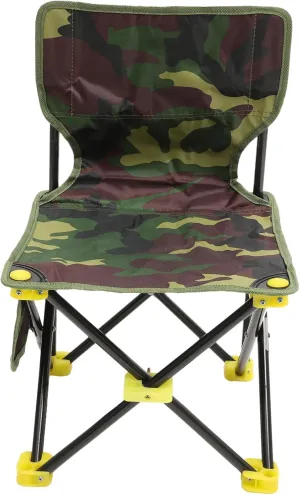 Outdoor Folding Fishing Chair Portable Collapsible Fishing Stool with Backrest Compact Fishing Chair for Camping Hiking Beach and Outdoor Activities Height