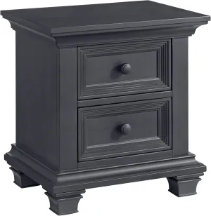 Oxford Baby Weston 2-Drawer Nightstand, Midnight Slate
