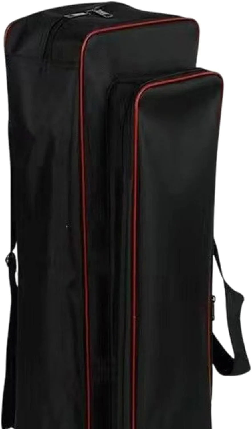 Oxford Cloth Fishing Bag Rod Carrier Scratch Resistant Portable Water Resistant Storage Carry Case Shoulders Bag for Outdoor, Black, 65cm