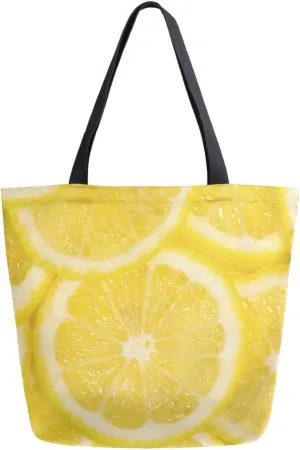 Oyihfvs Canvas Tote Grocery Bag, Women Large Shoulder Bag, Reusable Grocery Handbag