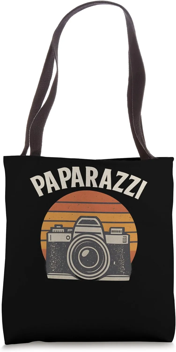 Paparazzi Vibes Vintage Style Graphic design for Trendsetter Tote Bag