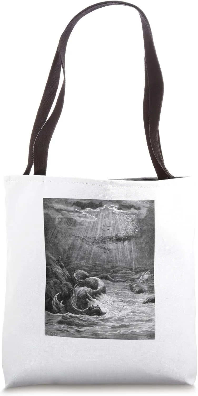 Paradise Lost "Let the Waters Generate" Gustave Doré Tote Bag