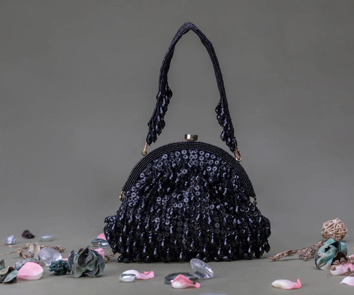 Paravi Clutch – Onyx Black | ASHEEMA VARDAAN
