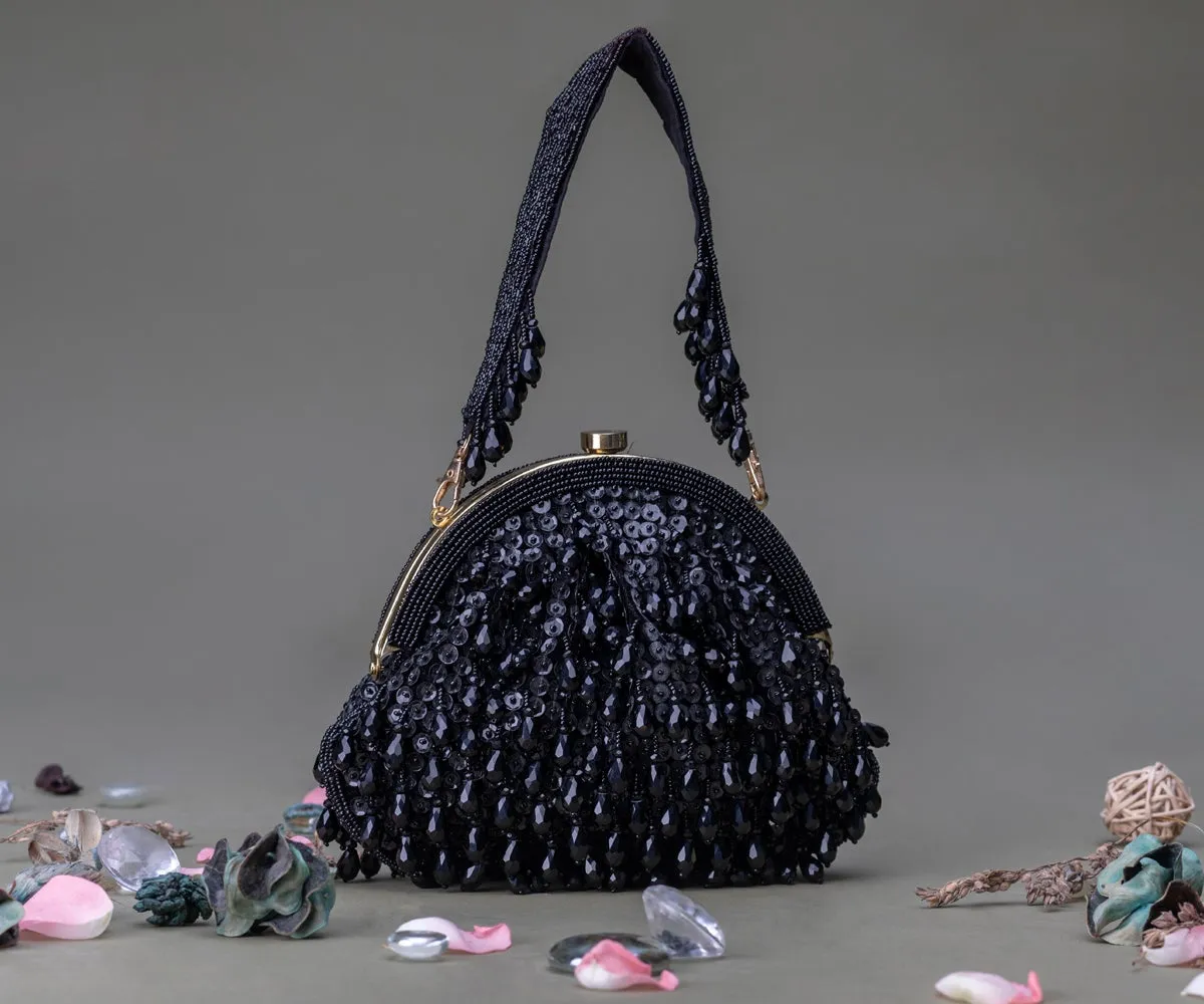 Paravi Clutch – Onyx Black | ASHEEMA VARDAAN