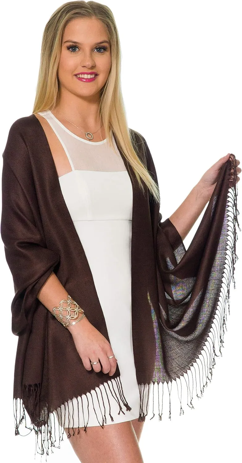 Pashmina Shawls and Wraps for Evening Dresses, Large Soft Pashminas Wedding Shawl