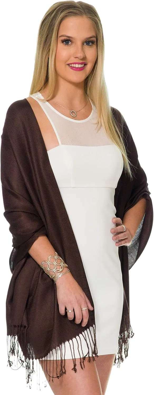 Pashmina Shawls and Wraps for Evening Dresses, Large Soft Pashminas Wedding Shawl