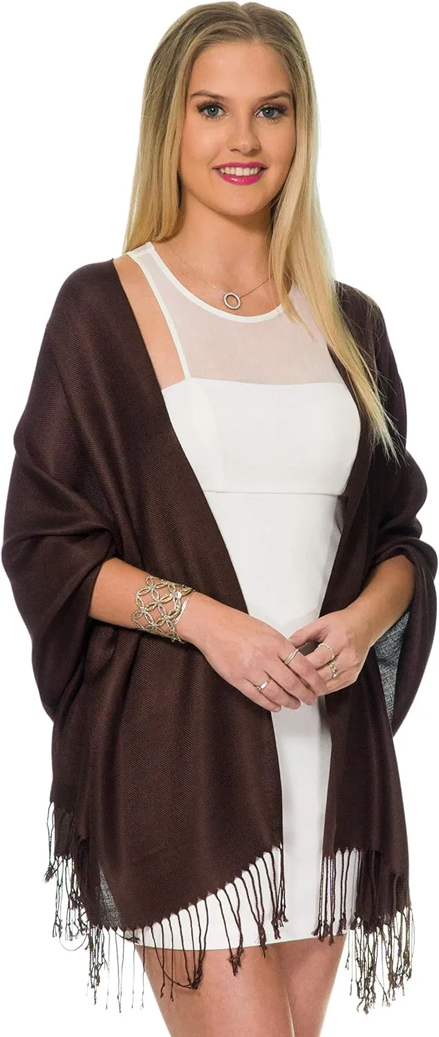 Pashmina Shawls and Wraps for Evening Dresses, Large Soft Pashminas Wedding Shawl
