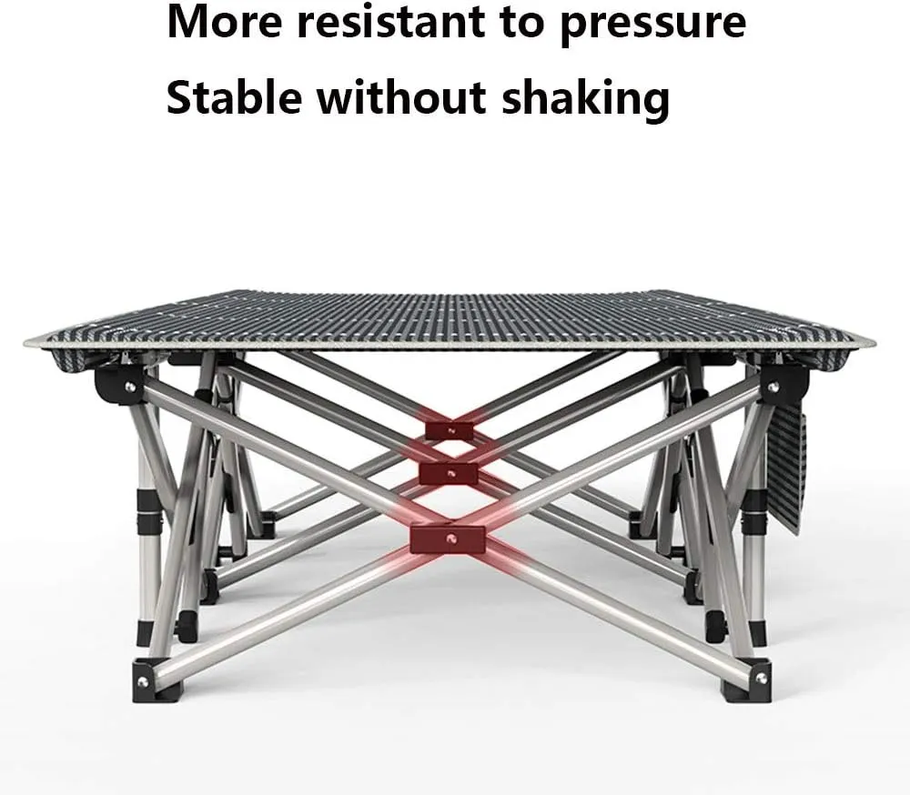 Patio Lounge Chairs Folding Camping Cot with 14 Stainless Steel foot, Camping Cot for Adults, Outdoor and Indoor with Carry Bag Ultra Lightweight, Comfortable, Up to 550 Lbs Reclining Patio Chair