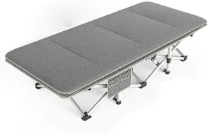 Patio Lounge Chairs Folding Camping Cot with 14 Stainless Steel foot, Camping Cot for Adults, Outdoor and Indoor with Carry Bag Ultra Lightweight, Comfortable, Up to 550 Lbs Reclining Patio Chair