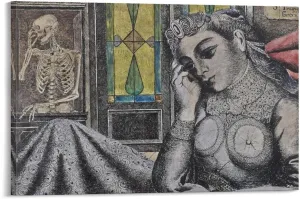 Paul Delvaux Posters Print (3) Print Photo Art Painting Canvas Poster Home Decorative Bedroom Modern Decor Posters Gifts 08x12inch(20x30cm)