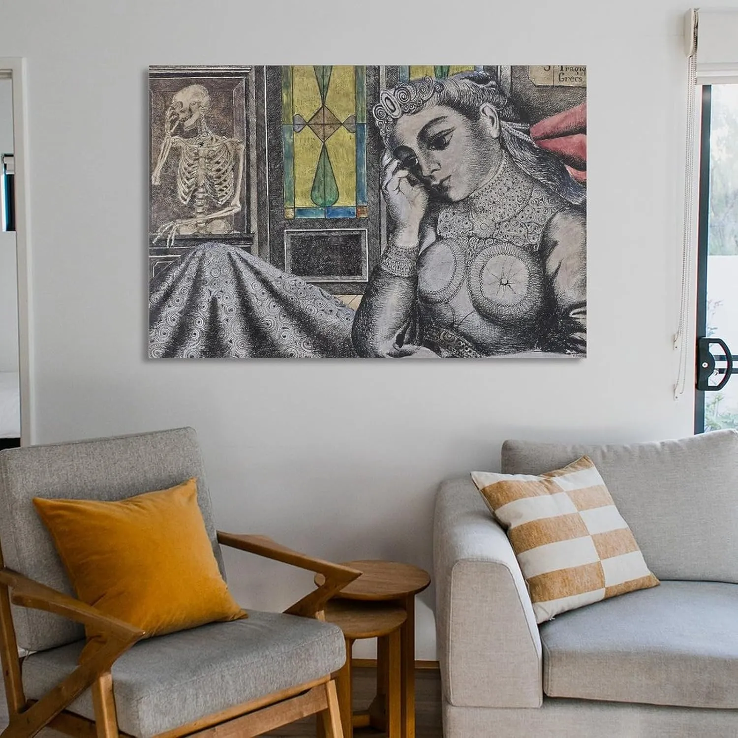 Paul Delvaux Posters Print (3) Print Photo Art Painting Canvas Poster Home Decorative Bedroom Modern Decor Posters Gifts 08x12inch(20x30cm)
