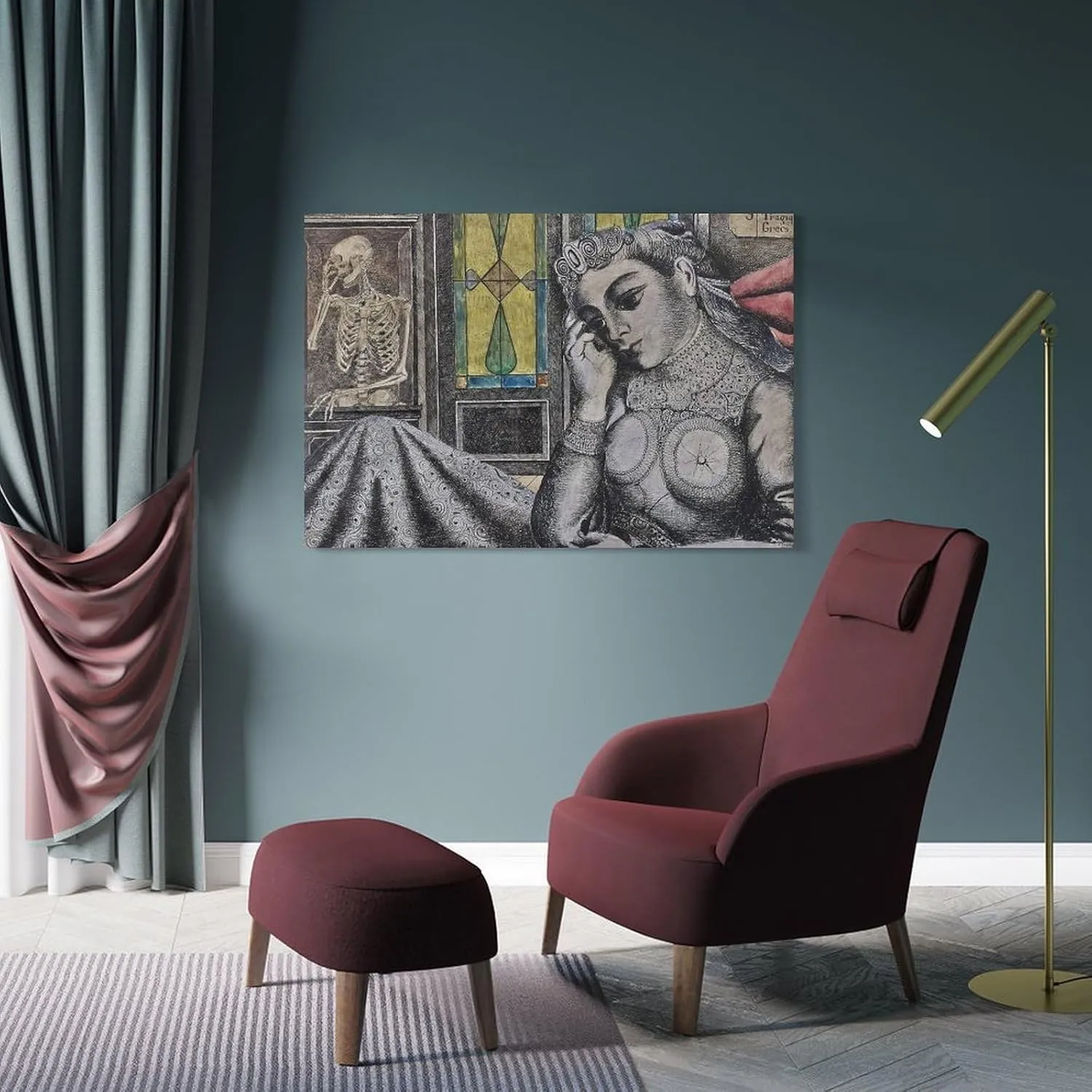 Paul Delvaux Posters Print (3) Print Photo Art Painting Canvas Poster Home Decorative Bedroom Modern Decor Posters Gifts 08x12inch(20x30cm)