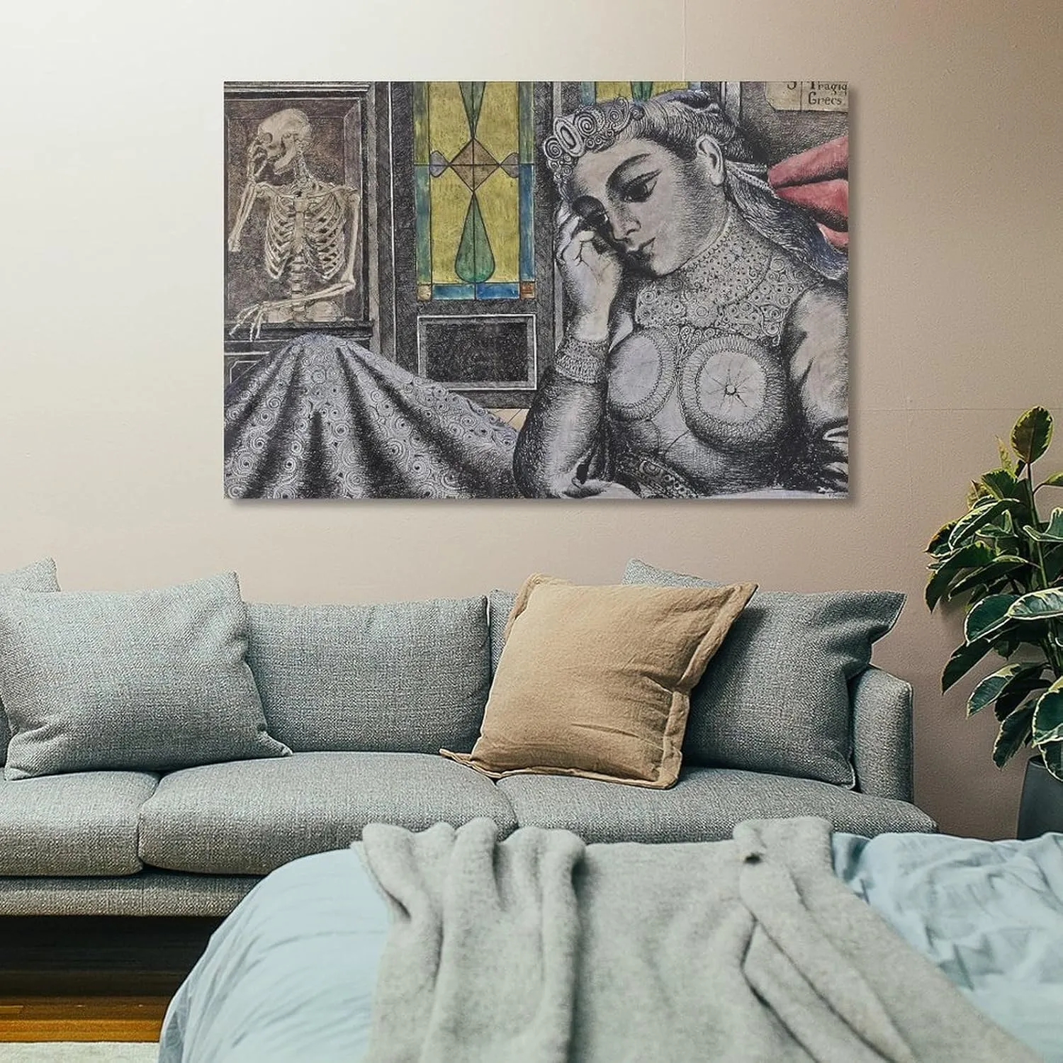 Paul Delvaux Posters Print (3) Print Photo Art Painting Canvas Poster Home Decorative Bedroom Modern Decor Posters Gifts 08x12inch(20x30cm)
