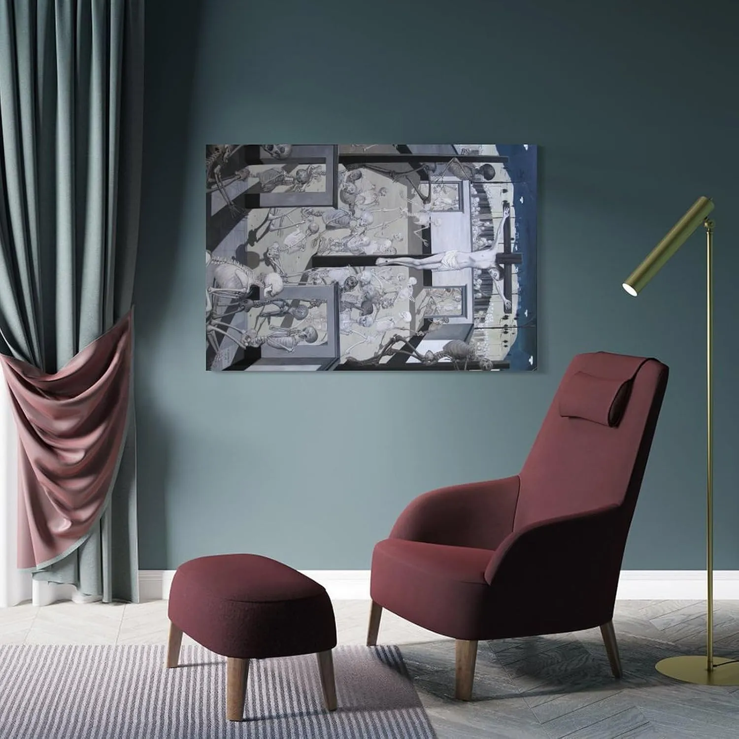 Paul Delvaux Posters Print Paul Delvaux Painting On Canvas Wall Art Poster Scroll Picture Print Living Room Walls Decor Home Posters 12x18inch(30x45cm)