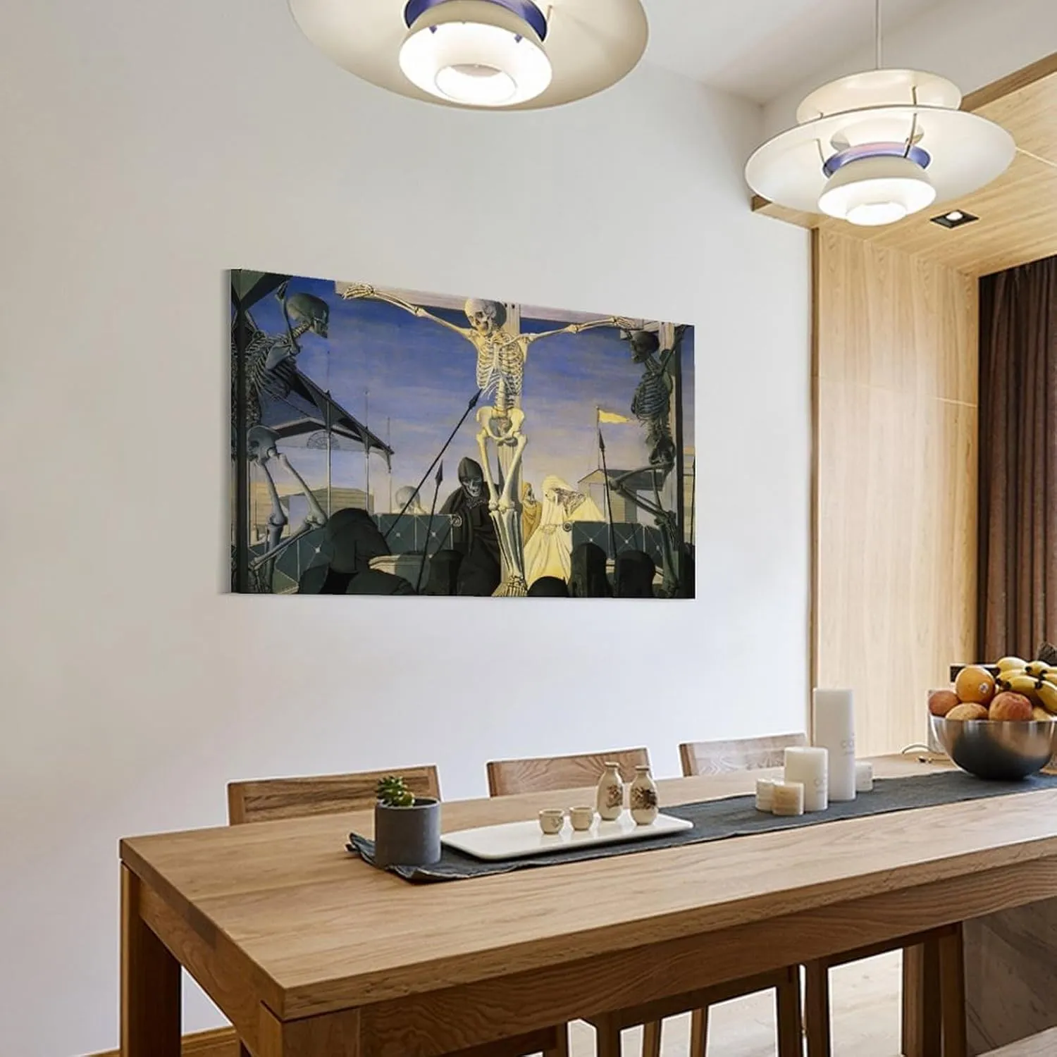 Paul Delvaux Print Painting- Crucifixion Posters Art Print Wall Photo Paint Poster Hanging Picture Family Bedroom Decor 12x18inch(30x45cm)