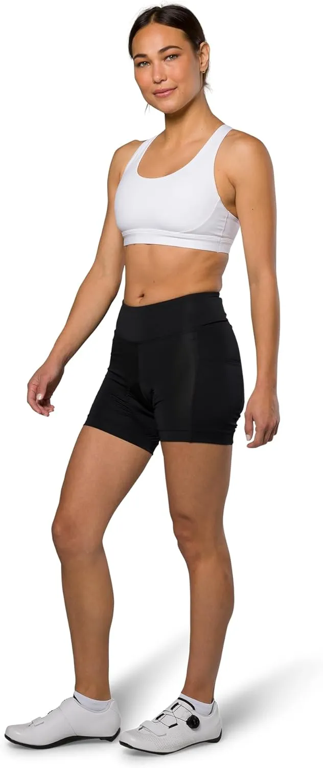 PEARL IZUMI Women's 5" Sugar Cycling Shorts with Mesh Pockets, Padded & Breathable with Reflective Fabric