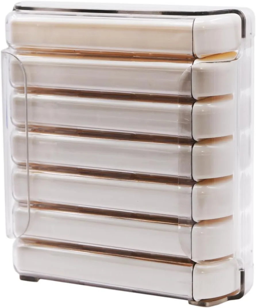 PENCK Pill Organizer 4 Times a Day, Weekly Pill Organizer, 7 Day Travel Daily Pill Box, Pill Container Holder for Holing Vitamins/Fish Oils