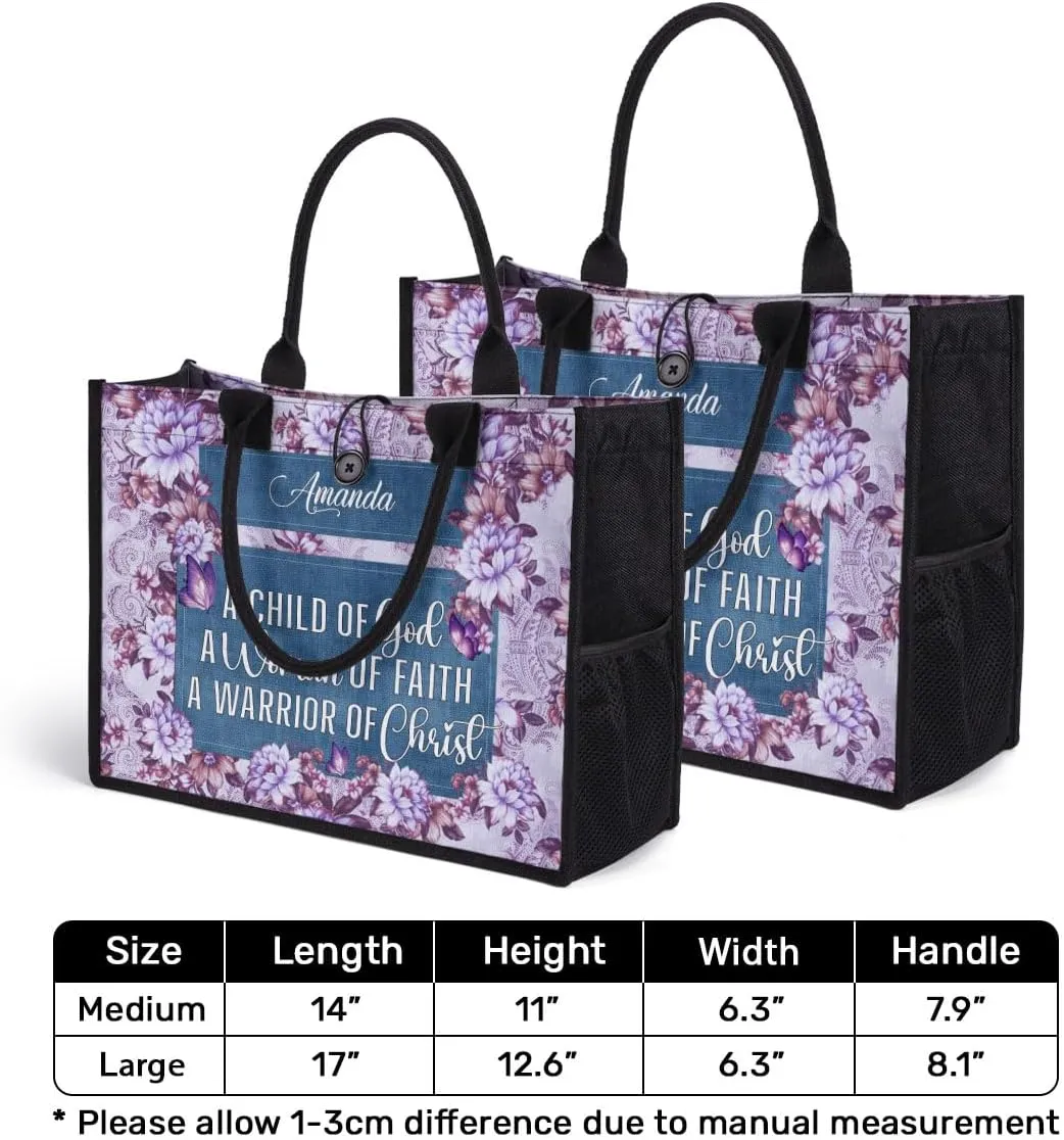 Personalized Canvas Totebag - Premium Canvas Totebag For Women - Christian Gifts For Women - Gifts For Mother