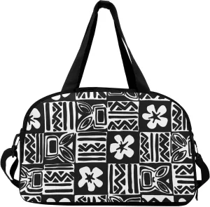 Personalized Portable Handbag Organizer Polynesian Vintage Tribal Print Custom Travel Bag Pattern Travel Camping Bag