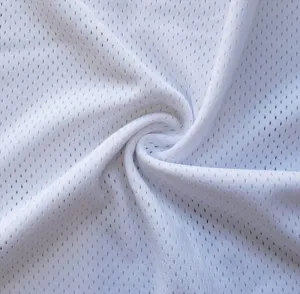 Pico Textiles 1 Yard – White Polyester Pro Mesh Heavy Jersey Fabric - Sold by The Yard - Variety of Colors - Durable Athletic Mesh Fabric, Ideal for Sewing Soccer and Basketball Jerseys Uniforms