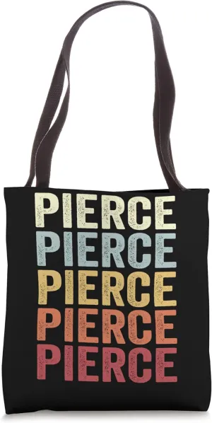 Pierce Nebraska Pierce NE Retro Vintage Text Tote Bag