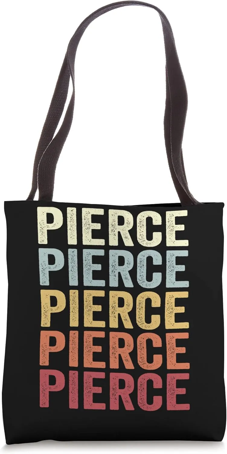 Pierce Nebraska Pierce NE Retro Vintage Text Tote Bag