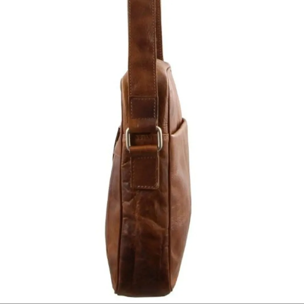 Pierre Cardin Leather shoulder bag 2800 COGNAC