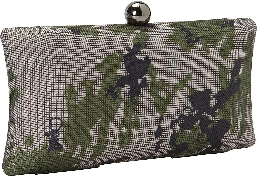 Pillow Shape Animal Print Box Clutch