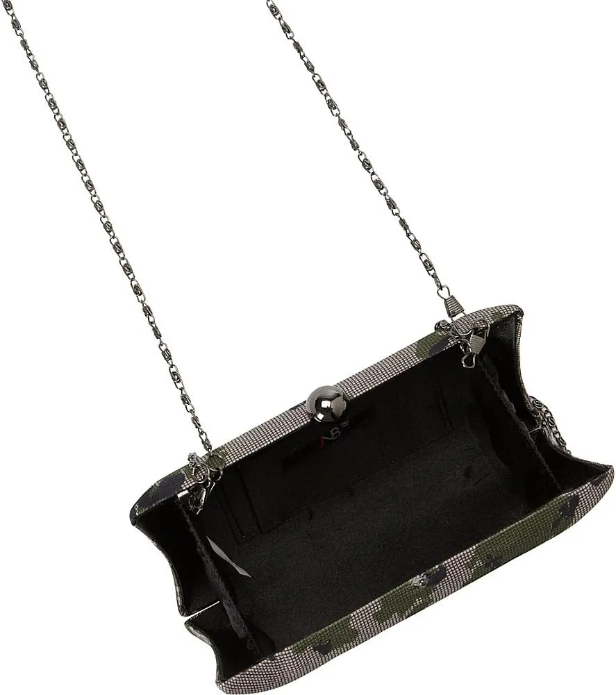 Pillow Shape Animal Print Box Clutch