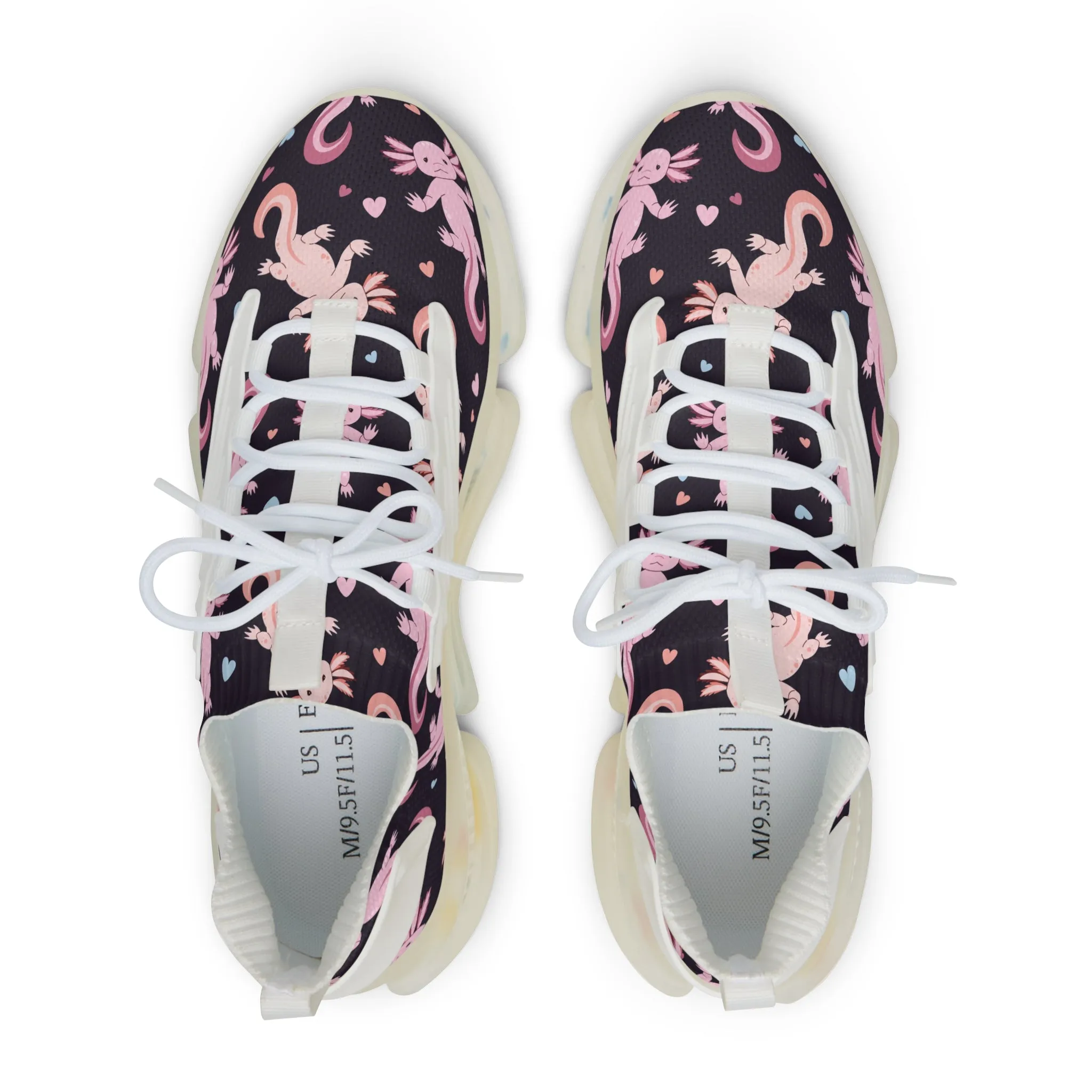 Pink Axoltl Men's Mesh Sneakers
