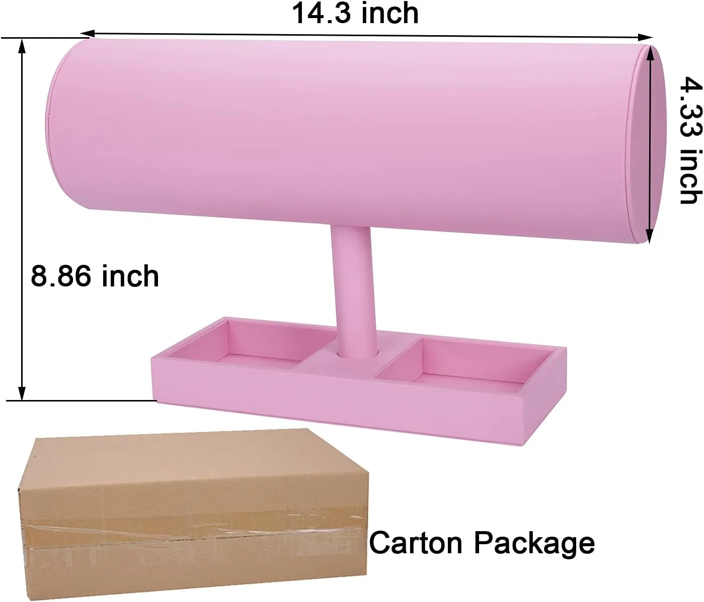 Pink Leather Headband Holder Fashion Headband Organizer for Baby Girl Women Headband Display Stand